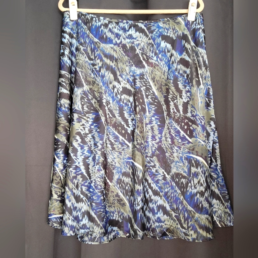 Flirty Silky Blue Skirt